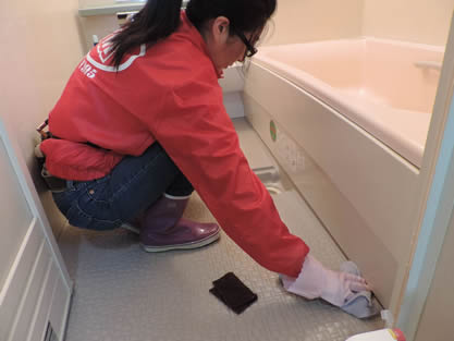 バスルーム-作業手順追加　湯垢をしっかり洗浄